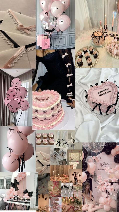 9|20|24 Pink Birthday Theme, Pink Birthday Decorations, Hello Kitty Theme Party, 18th Birthday Party Themes, 17th Birthday Ideas, Happy Birthday Decor, Sleepover Birthday Parties, Cute Birthday Ideas, Dream Wedding Decorations