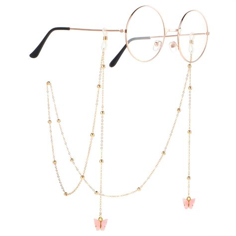 PRICES MAY VARY. 【Butterfly Eyeglass Chains Design】 Our women's eyeglass chains combine a delicate gold bead chain with an elegant butterfly pendant. The butterfly pendant is well made and the gold bead chain is sparkling. Enhancing your style with a fashion design of eyeglasses chain, you can match with a pendant by yourself as a pendant necklace or bracelet. 【Non-Slip Adjustable Eyeglass Strap 】Experience unmatched peace of mind with our eyeglasses lanyard for women, designed with precision to Glasses Chain Aesthetic, Eyeglasses Lanyard, Chains Design, Chains Aesthetic, Eyeglass Chains, Eyeglasses Chain, Eyeglass Strap, Eyeglass Necklace, Glasses Strap