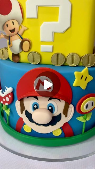 Cre8acake by Julie on Instagram: "Super Mario Birthday Cake #supermario #mariobros #boyscake #cake #cakeart #extremecakemakers #cakedecorating #cakedesigner #illawarracakes #cre8acakebyjulie #awesomecakes #cakesofinstagram" Super Mario Theme Cake, Super Mario Cakes Birthday, Super Mario Cakes, Diy Mario Cake, Super Mario Bros Cake, Mario Cake Ideas, Mario Birthday Party Cake, Super Mario Birthday Cake, Buttercream Mario Bros Cake