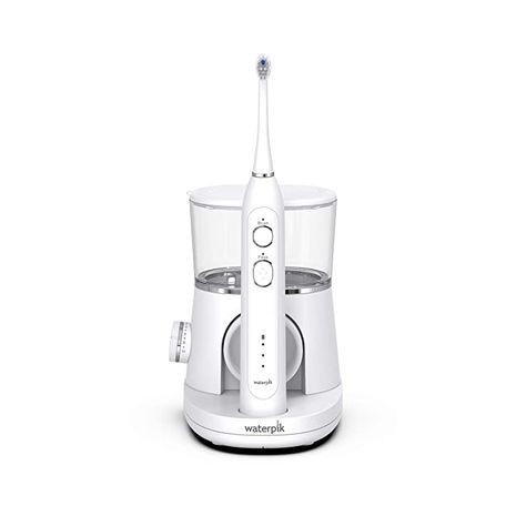 Amazon.com: Waterpik Sonic-Fusion Flossing Toothbrush, White: Beauty Sonic Fusion, Waterpik Water Flosser, Sensitive Teeth Remedy, Heal Cavities, Toothbrush Travel Case, Toothbrush Case, Sonic Electric Toothbrush, Sonic Toothbrush, Water Flosser