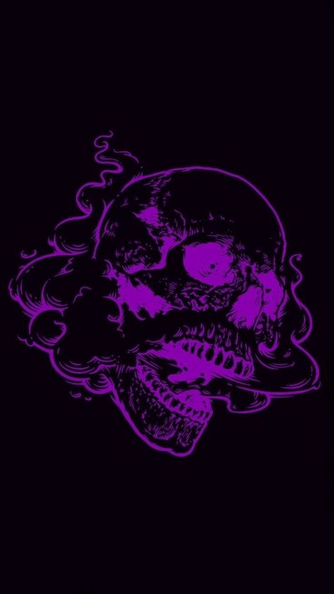 Angry Background Aesthetic, Purple Skull Wallpaper, Purple Punk, Purple Goth, Purple Aesthetic Background, Purple Skull, Dark Purple Wallpaper, Violet Aesthetic, Trippy Designs