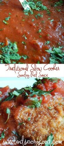 Ally's Sweet and Savory Eats: Traditional Slow Cooker Sunday Red Sauce Slow Cooker Sunday, Iowa Food, Slow Cooker Meat, Red Sauce Pasta, Best Crockpot Recipes, Sunday Sauce, Crockpot Soup Recipes, Slow Cooker Dinner, Healthy Slow Cooker