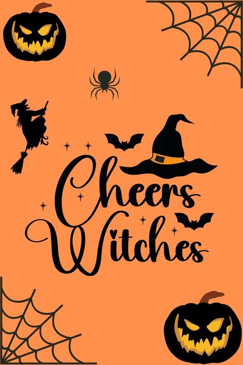 witches,halloween costumes,halloween season. Cheers Witches, Witches Halloween, 31 October, Spooky Witch, Witch Design, Mom Friend, Love Halloween, Halloween Day, Cheer Dance