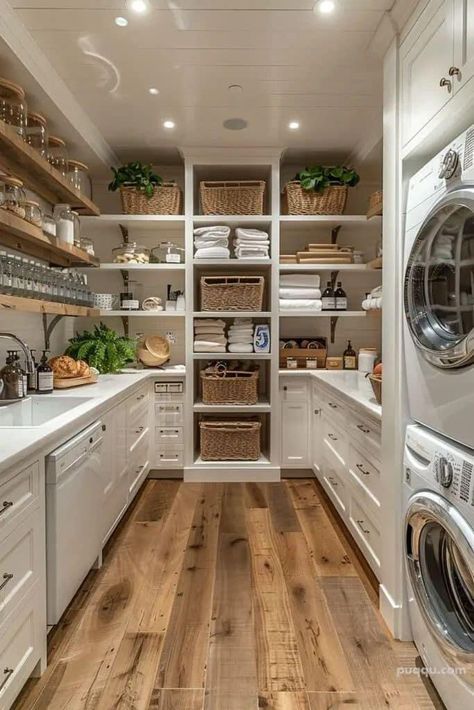 Pantry And Laundry Room Combo Layout, Pantry Laundry Room Combo, Laundry Room Combo, Walk In Pantry Ideas, Laundry Remodel, Pantry Inspiration, Room Pantry, Pantry Laundry Room, Pantry Room