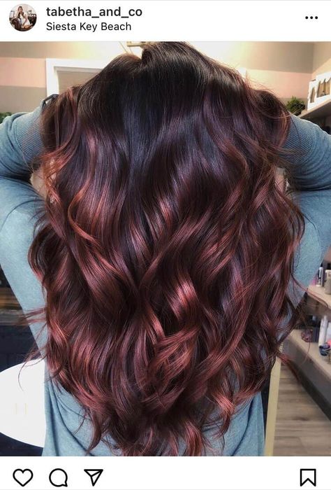 Fun Balayage Hair, Red Balayage Hair, Red Balayage, Wine Hair, Fall Hair Trends, Hair Color Auburn, Brown Hair Balayage, Burgundy Hair, Sarasota Fl