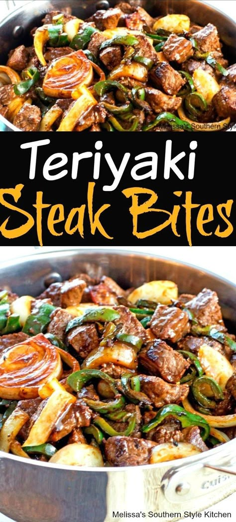 Asian Beef Tenderloin Recipes, Slice Steak Recipes, Korean Steak Bites, Steak Chunks Recipes, Mock Tender Steak Recipes, Beef Chunks Recipes Quick, Recipes With Steak, Teriyaki Steak Bites, Steak Teriyaki