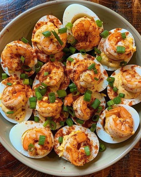 Cookerecipe - Cajun Shrimp Deviled Eggs

Ingredients:

12... Shrimp Deviled Eggs, Small Shrimp, February Quotes, Half And Half Recipes, Louisiana Cajun, Cajun Cooking, Cajun Shrimp, Cajun Recipes, Cajun Seasoning