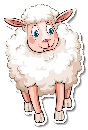 Baby Animal Nursery Art, Sheep Vector, Sheep Cartoon, Pen Pals, Sheep Farm, Cute Sheep, Oita, A Sheep, Cute Cartoon Animals