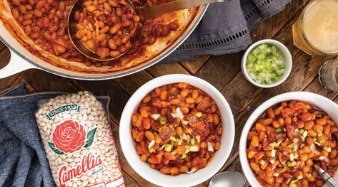 Jalapeño Pepper Jelly Baked Beans | Recipes | Camellia Brand Camellia Beans Recipe, Bbq Spread, Jalapeño Jelly, Jalapeno Pepper Jelly, Bbq Baked Beans, Bean Dishes, Beans Recipes, Baked Bean Recipes, Vegetarian Side Dishes