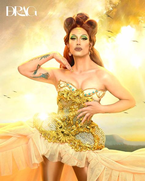 Beautiful Transformations: Paolo Ballesteros And The Power Of Drag Paolo Ballesteros Drag, Paolo Ballesteros, Rupaul Drag Race Runway, Drag Race Finale Looks, Tatianna Drag Race, Drag Race Season 15, Bell Pants, Shoulder Armor, Silk Organza