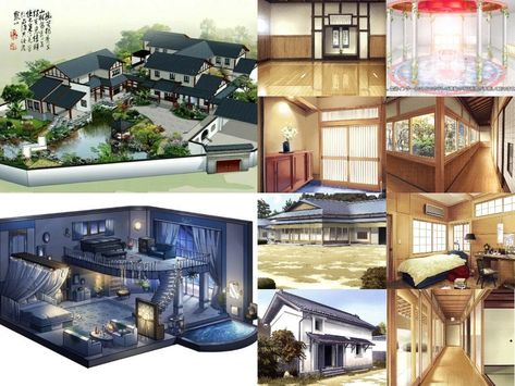 Todoroki House, Anime Houses, Tokyo House, House Inside, Naruto Oc, Anime Oc, Art Beautiful, Home Living Room, Hero Academia