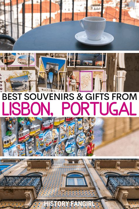 7 Lovely Lisbon Souvenirs & Gifts You Need in Your Suitcase! Best Souvenirs From Portugal, What To Buy In Portugal, Lisbon Souvenirs, Souvenir Portugal, Portuguese Souvenirs, Portugal Souvenirs, Shopping In Lisbon, Lisbon Shopping, Europe Travel Essentials