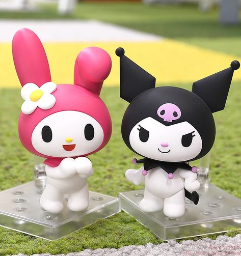 Kuromi Nendoroid, Kuromi Figure Clay, Sanrio Nendoroid, Kuromi Clay Art, Clay Kuromi, Kuromi Clay, Kuromi Y My Melody, Sanrio Figures, Kuromi Doll