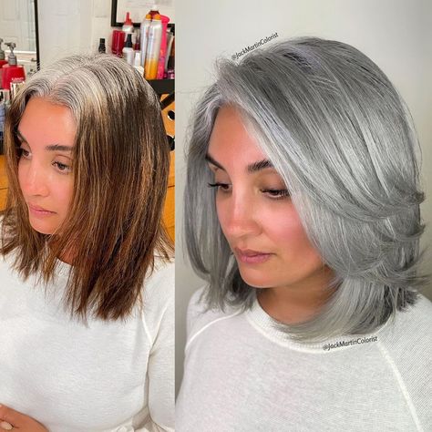 50 Gray Hair Styles Trending in 2022 - Hair Adviser Grey Brown Hair, Grey Blending, Jack Martin, Grey Hairstyles, Grey Hair Styles, Pepper Hair, Gray Hairstyles, Gray Hair Styles, Gray Hair Color