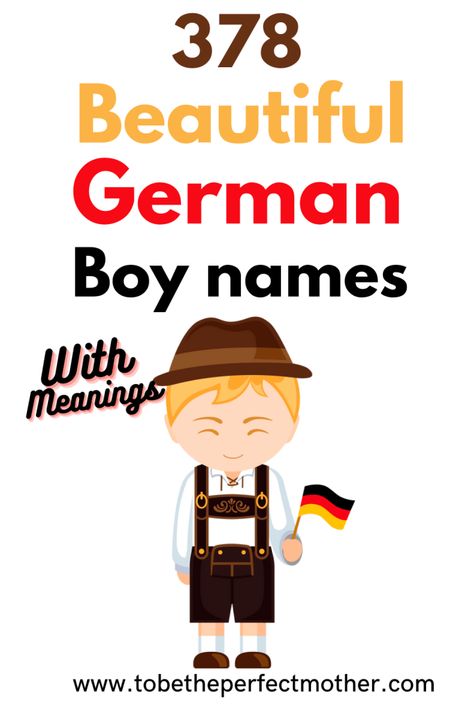 German Male Names, German Names And Meanings, German Names Boy, Russian Boy Names, German Boy Names, German Last Names, French Boys Names, Irish Boy Names, German Baby Names