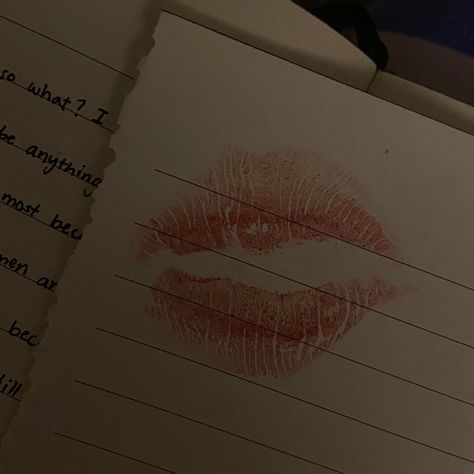 Kiss Stains On Paper Aesthetic, Lip Stains On Paper Aesthetic, Kiss Stains On Paper, Kiss On Paper, Kiss Stain, Kisses On Paper Aesthetic, Kisses On Paper, Kiss Paper, Kiss Dark