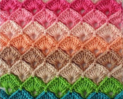 Picot Crochet, Crochet Box Stitch, Box Stitch, Advanced Crochet, Crochet Box, Crocheted Blanket, Crochet Stitches Tutorial, Crochet Stitches Patterns, Love Crochet