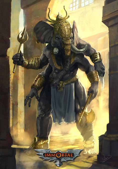 ArtStation - Ganesha Elephant Warrior, Elephant God, Lord Ganesha Paintings, Digital Art Gallery, Hinduism Art, Ganesha Painting, Ganesha Art, Shiva Art, Mythology Art