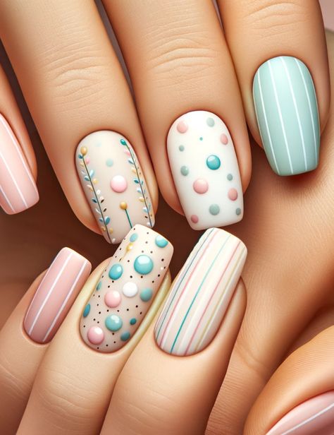 Spring Nails Colors 2024, Spring Nail Art 2024 Short, Easter Nail Designs 2024, Spring 2024 Nail Trends, Nail Long, Nail Short, Pink Nail Art Designs, Simple Spring Nails, Easter Nail Designs