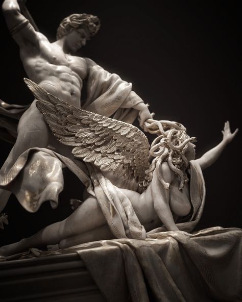 Academia Aesthetics on Twitter: "Medusa and Perseus by Doc Zenith… " Drapery Sculpture, Medusa And Perseus, Mythological Sculpture, Manoj Kumar, Ancient Greek Sculpture, Istoria Artei, Classic Sculpture, Greek Statues, Rennaissance Art