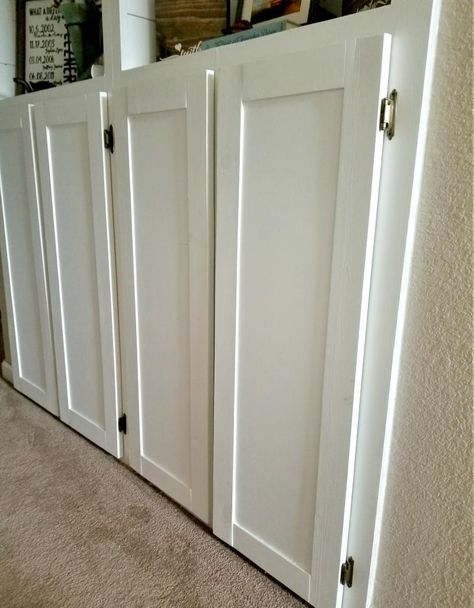 shaker cabinets diy Installing Cabinet Doors, Trim Cabinet Doors, Cupboard Door Ideas Diy, Diy Shaker Style Cabinet Doors, Making Cabinets Look Custom, Make Shaker Cabinet Doors, How To Make Shaker Cabinet Doors, Diy Cupboard Doors, Cabinet Doors Diy