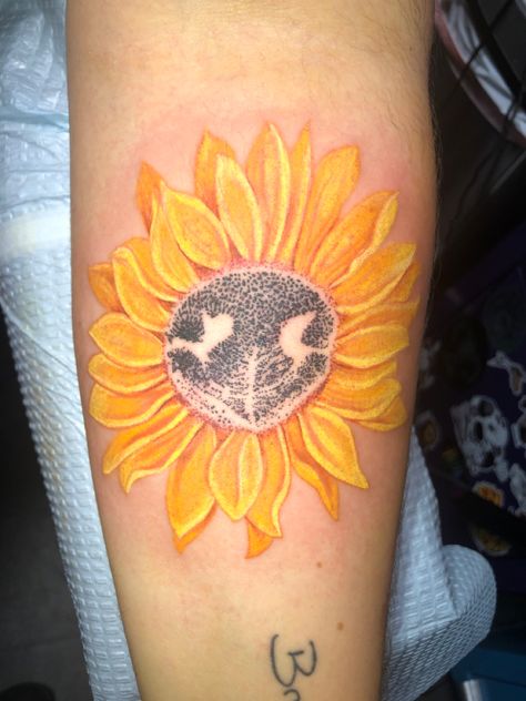 Nose Print Dog Tattoo Dog Paw Print And Sunflower Tattoo, Dog Memorial Tattoos Nose Print, Paw Print Nose Tattoo, Dog Nose Print Tattoo With Flowers, Dog And Sunflower Tattoo, Nose Print Dog, Sunflower With Paw Print Tattoo, Dog Nose Print Tattoo Ideas, Sunflower Dog Tattoo