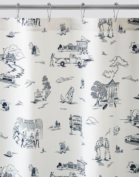 Hygge & West, French Toile, Paris Chic, Studio City, Indie Rock, Designer Shower Curtains, Fireworks, Album Covers, Cotton Canvas