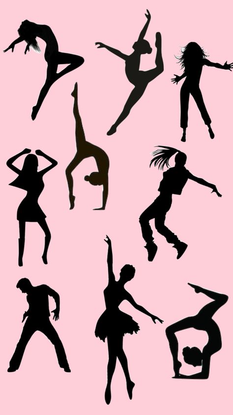 Dancing Silloettes, Dance Silhouette Tattoo, Dance Silouhette Aesthetic, Dancing Drawing Reference, Dancer Shadow, Dance Shadow, Fairy Elements, Silhouette Dancing, Silhouette Dancer