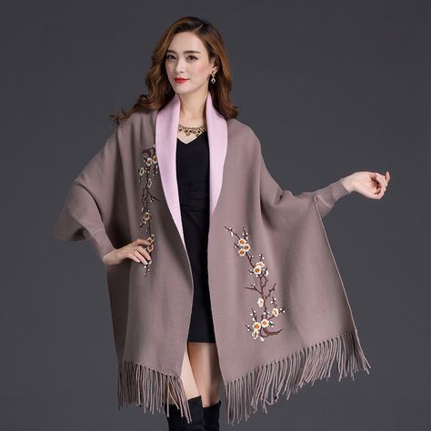 Wear Shawl, Scarf Cardigan, Poncho Shawl, Winter Shawl, Cashmere Poncho, Shawl Cardigan, Cashmere Shawl, Thick Sweaters, Shawl Scarf