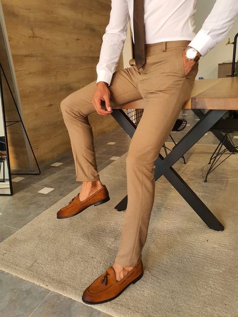 Slim fit pants men