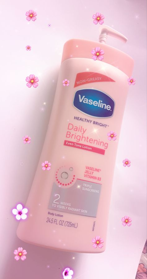 Vaseline Daily Brightening Lotion, Vaseline Daily Brightening, Rose Lotion, Pretty Body, Vaseline Jelly, Hygiene Products, Personal Hygiene, Pretty Stuff, Save Image