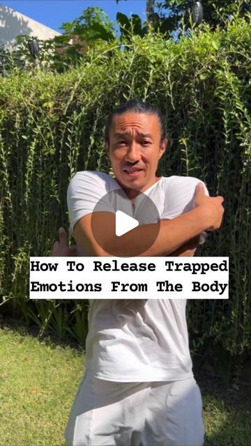 Stretches For Releasing Tension, Stretches For Emotional Release, Body Stiffness, Releasing Emotions, Emotional Release, Michael Chang, Mike Chang, Qigong Exercises, Everyday Workout