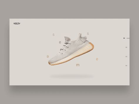 Shoes Web Design, Shoe Animation Ads, Footwear Website Design, Sneakers Motion Graphics, Shoe Website, Animation Website, Yeezy Collection, Sneaker Website, Nike Website