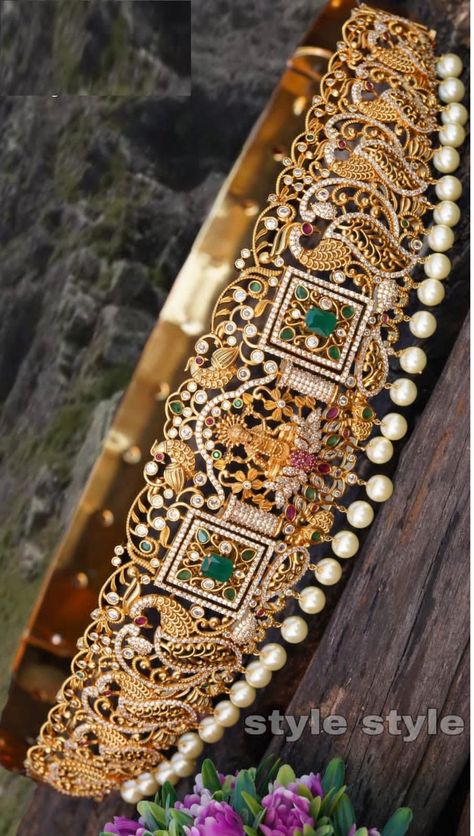 Waist Belts For Sarees, South Indian Kamarbandh, Vintage Gold Jewelry Indian, Hip Belt For Saree Gold, Vaddanam Designs Gold Indian Bridal, Hip Belt For Saree, Gold Hip Belt, Bridal Hip Belt, Saree Belt