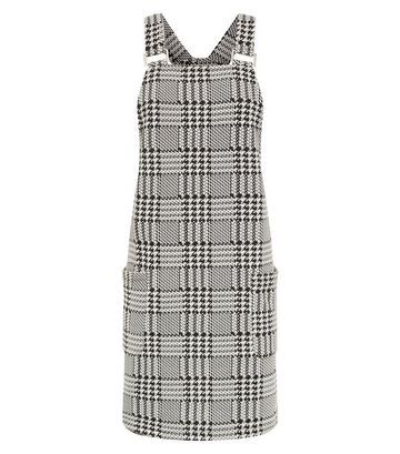 Black Mixed Houndstooth Check Pinafore Dress Check Pinafore Dress, Pinafore Dress, Dress Clothes For Women, New Look, Access Denied, For Everyone, Sleeveless Top, Dress Outfits, Dress Es