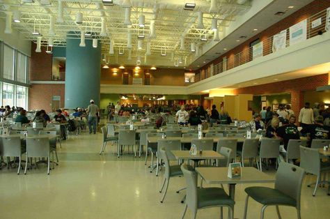 Cafeteria University, Big Cafeteria, Highschool Aesthetic Cafeteria, Japanese School Cafeteria Aesthetic, University Cafeteria Aesthetic, Work Cafeteria, Fancy Cafeteria, Middle School Cafeteria, Lunch Cafeteria