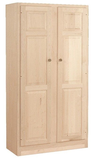 Maple Pantry Cabinet - Ideas on Foter Wood Pantry Cabinet, Stand Alone Pantry, Kitchen Butlers Pantry, Kitchen Arrangement, Unfinished Cabinets, Honey Oak Cabinets, Unfinished Furniture, Pantry Cabinets, Stock Cabinets