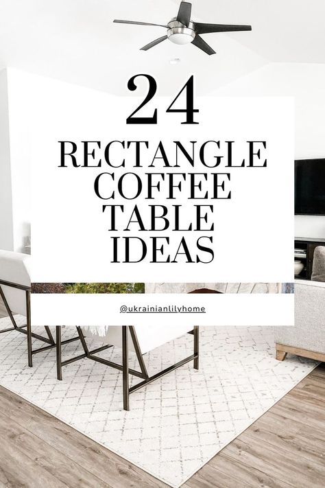 Rectangle Coffee Table Ideas Modern Coffee Table Decor, Rectangle Tables, Rectangle Coffee Table, Living Room Setup, Coffee Table Ideas, Coffee Table Rectangle, Rectangle Table, Room Setup, A Rectangle