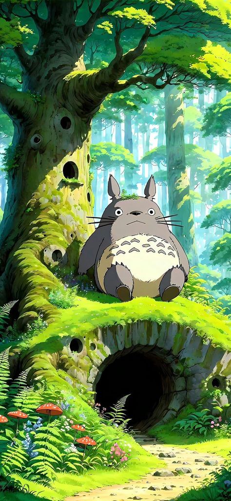 Ghibli Art Style, Totoro Art, Studio Ghibli Background, Personajes Studio Ghibli, Japanese Animated Movies, Ghibli Artwork, Meaningful Drawings, Studio Ghibli Art, Ghibli Art