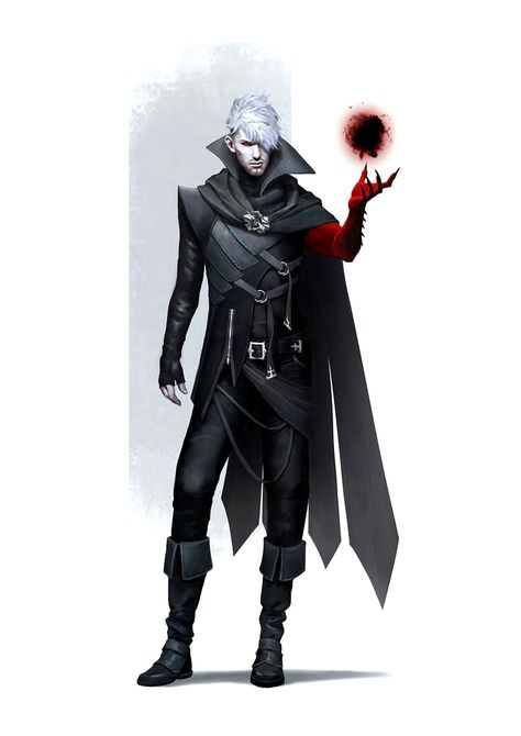 Dhampir Sorcerer - Pathfinder PFRPG DND D&D d20 fantasy Mage Designs, Rogue Design, Blood Mage, Male Character, Dungeons And Dragons Characters, Dnd Art, Fantasy Male, Arte Fantasy, Fantasy Rpg