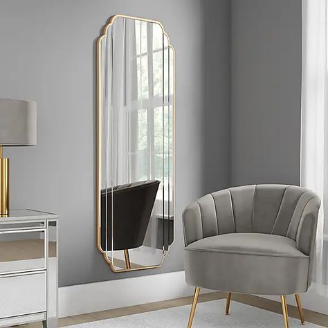 Equatorial Full Length Mirror Gold | Dunelm Full Length Mirror Gold, Dressing Mirror Designs, Full Length Wall Mirror, Dressing Table Design, Mirror Design Wall, Mirror Gold, Mirror Design, Dressing Mirror, Living Room Mirrors