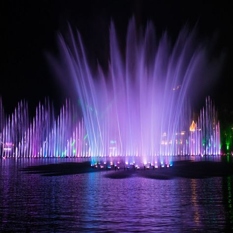 When Large Scale Water Dance Show is mentioned in contemporary times, most of them still refer to the computer-controlled outdoor artificial fountain landscaping, because they have become one of the key points of tourism. With multiple sets of submersible motors, several colors of lights, and fixed music tracks, the large scale water dance show is quite gorgeous and eye-catching when performing. #waterfountain,#dancingfountain,#musicalfountain,#fountainnozzel, #fountainequipments, #landscape Dancing Fountain, Water Dance, Fountain Garden, Show Design, Water Fountains Outdoor, Water Fountains, Fountains Outdoor, Garden Fountains, Water Fountain