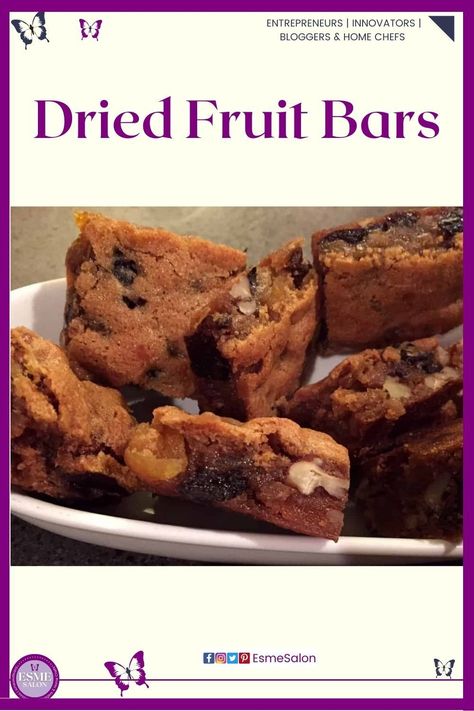 Dried Fruit Bars Recipe, Fruit Bars Recipe, Dried Fruit Cookies, German Bakery, Fruit And Nut Bars, Fruit Bars, Fruit Cookies, Norwegian Food, Fruit Bar