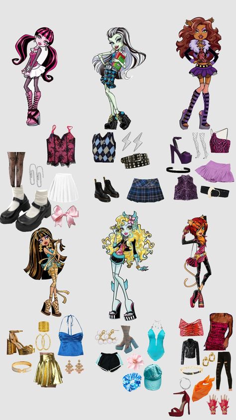 monster high Cleo Draculora Frankie Torali Claudine Lagoona Monster High Halloween Costumes, Monster High Cleo, Queen Of Hearts Halloween, Monster High Halloween, Monster High Cosplay, Monster High Costume, Trio Halloween Costumes, Hot Halloween Outfits, Pretty Halloween Costumes