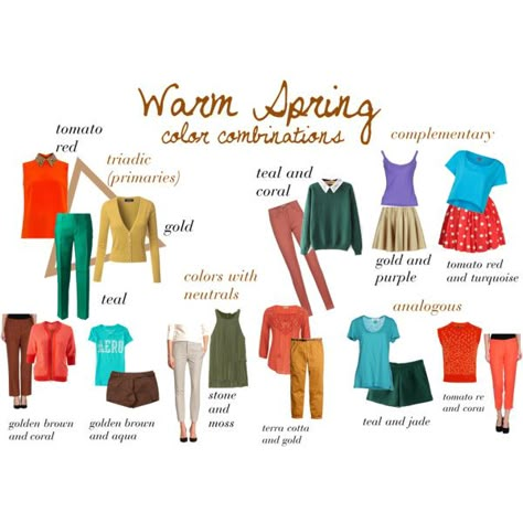 Spring Color Combinations, True Spring Palette, Warm Spring Palette, Warm Spring Color Palette, True Spring Color Palette, Warm Spring Outfits, True Spring Colors, True Spring, Spring Colours