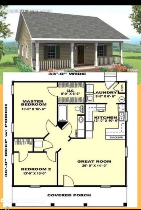 Tiny House Organization, Architectural Buildings, Granny Pod, Cottage Decorating, House Organization, Cottage Floor Plans, Custom Home Plans, Small House Floor Plans, Ranch Style House Plans