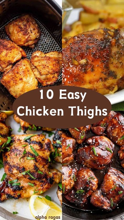 Chicken Thigh Recipes Baked Ranch Chicken Thighs, Chicken Thigh Fillet Recipes, Ranch Chicken Thighs, Best Chicken Thigh Recipe, Honey Mustard Chicken Thighs, Skillet Chicken Thighs, Mustard Chicken Thighs, Baked Ranch Chicken, Simple Family Meals