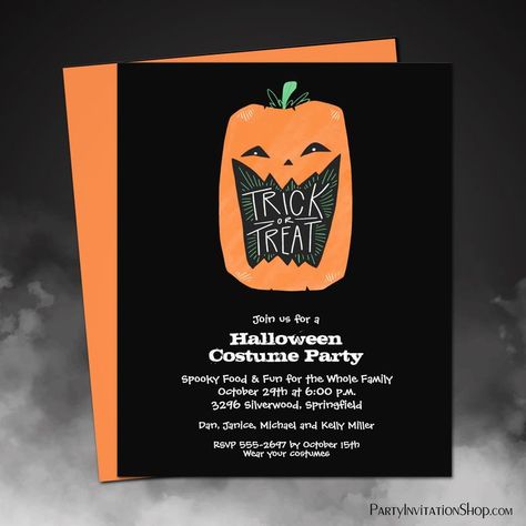 Budget Pumpkin Halloween Party Invitation Flyers Unique Halloween Party Ideas, Scary Halloween Invitations, Kids Halloween Birthday Party, Halloween Budget, Kids Halloween Party Invitations, Halloween Costume Party Invitations, Costume Party Invitations, Halloween Costume Party, Halloween Flyer