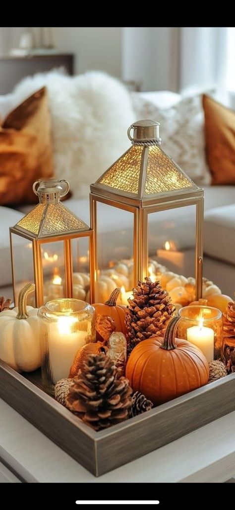 Cozy Fall Living Room Ideas, Fall Decorations Living Room, Fall Decor Simple, Personalized Fall Decor, Fall Coffee Table Decor, Fall Interior Design, Mantle Ideas, Fall Room, Fall Room Decor