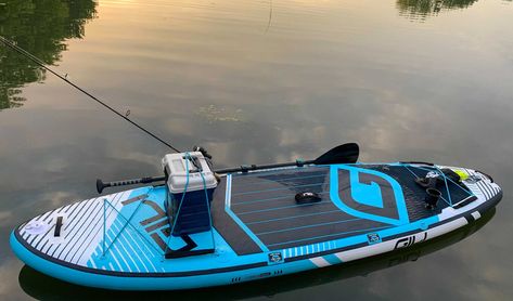 Paddle Board Fishing Setup, Fishing Paddle Board, Paddle Board Fishing, Best Paddle Boards, Sup Fishing, Sup Paddle Board, How To Fish, Fishing Hole, Inflatable Sup